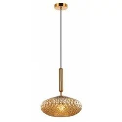 Viokef Pendant Lamp 1xE27x40W, amber, Ester, 4225601