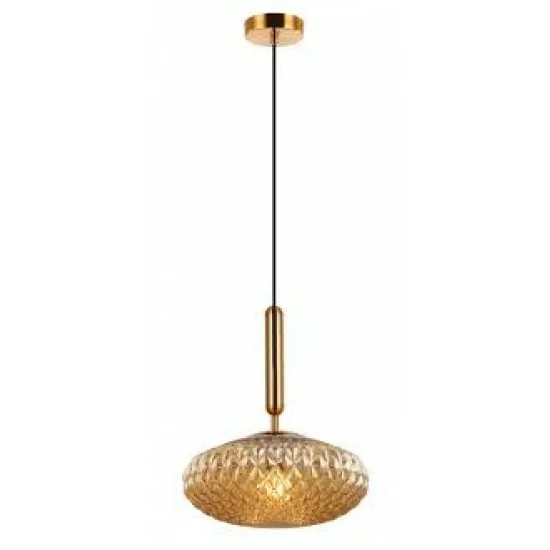 Viokef Pendant Lamp 1xE27x40W, amber, Ester, 4225601