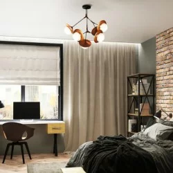 Viokef Ceiling Lamp 6xG9x25W, copper, OLIVIA, 4231100