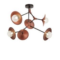 Viokef Ceiling Lamp 6xG9x25W, copper, OLIVIA, 4231100