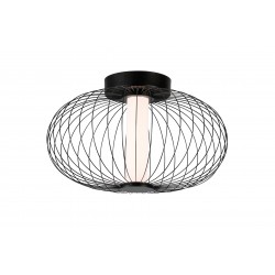 Viokef Ceiling Lamp Elli, LED, 12W, 660lm,  IP20, black, 4238600