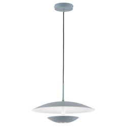 Viokef Pendant Light Monica, LED, 16W, 955lm, IP20, grey and white, 4242201