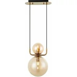 Viokef pendant light 2xE27x40W, gold, Mira, 4246101
