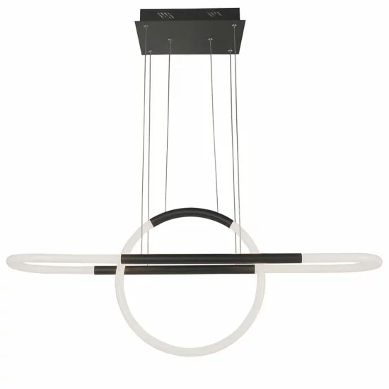 Viokef Pendant Light Girotondo, LED, 20W, 2400lm, IP20, black and white, 4250200 Viokef Pendant Light Girotondo, LED, 20W, 2400lm, IP20, black and white, 4250200