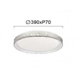 Viokef Ceiling Light Renata, LED, 23W, 1592lm, IP20, white, 4265600