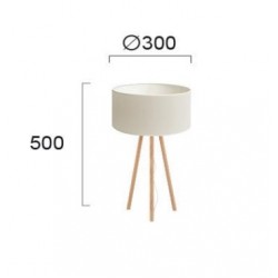 Viokef table lamp 1xE27x42W, white, Rocket, 4120200