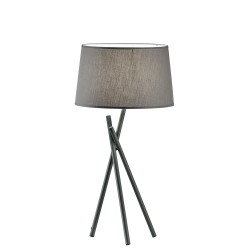 Viokef table lamp 1xE27x42W, grey, Martha, 4127500