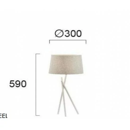 Viokef table lamp 1xE27x42W, white, Martha, 4127501 Viokef table lamp 1xE27x42W, white, Martha, 4127501