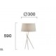 Viokef table lamp 1xE27x42W, white, Martha, 4127501