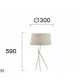 Viokef table lamp 1xE27x42W, white, Martha, 4127501 Viokef table lamp 1xE27x42W, white, Martha, 4127501