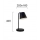 Viokef table lamp 1xE14x40W, black, Lyra, 4153101