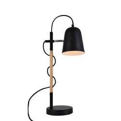 Viokef table lamp 1xE14x40W, black, Eddie, 4163800