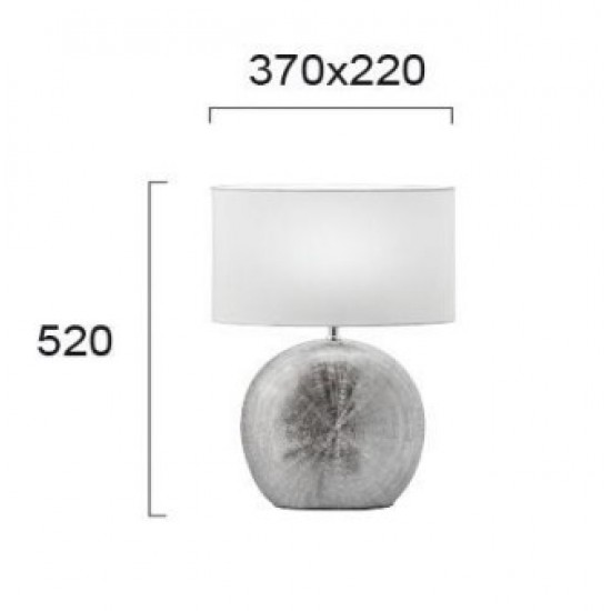 Viokef table lamp 1xE27x42W, white, Elya, 4167800