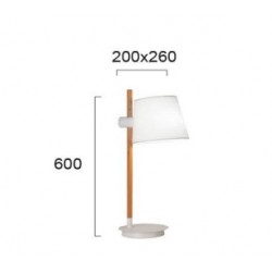 Viokef table lamp 1xE27x40W, white, Viana, 4195900