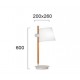 Viokef table lamp 1xE27x40W, white, Viana, 4195900