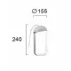 Viokef table lamp Hemi LED, 6W, 540lm, IP20, white, 44205700 Viokef table lamp Hemi LED, 6W, 540lm, IP20, white, 44205700