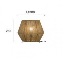 Viokef table lamp 1xE27x40W, Beige, Zaira, 4214202