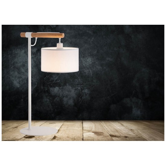 Viokef table lamp 1xE14x40W, white, Romeo, 4221101