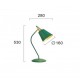 Viokef table lamp 1xE27x42W, green, Menta, 4241700