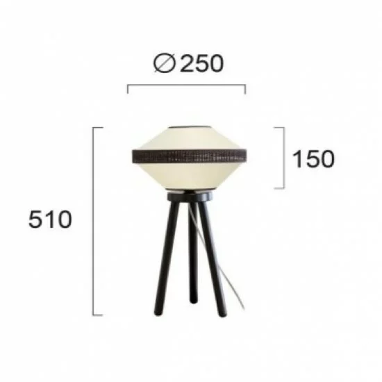Viokef table lamp 1xE27x40W, white, Vilma, 4242000 Viokef table lamp 1xE27x40W, white, Vilma, 4242000