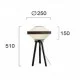 Viokef table lamp 1xE27x40W, white, Vilma, 4242000 Viokef table lamp 1xE27x40W, white, Vilma, 4242000