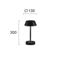 Viokef table lamp Princess, LED, 6W, 570lm, IP20, black, 4243701