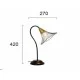 Viokef table lamp 1xE14x42W, black, Tina, 4252800 Viokef table lamp 1xE14x42W, black, Tina, 4252800