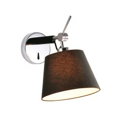 Viokef wall lamp 1xE27x60W, black, Filipa, 4146200