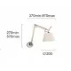 Viokef wall lamp 1xE27x60W, white, Filipa, 4172601