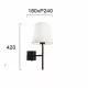 Viokef wall lamp 1xE27x40W, black, Sonia, 4229201 Viokef wall lamp 1xE27x40W, black, Sonia, 4229201