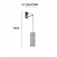 Viokef wall lamp 1xE27x40W, white, Salina, 4249300 Viokef wall lamp 1xE27x40W, white, Salina, 4249300