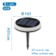 Outdoor solar lamp LED, 0.6W, RGB multicolor, 10lm, IP65, 218058