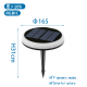 Outdoor solar lamp LED, 0.6W, RGBIC multicolor with color change, IP65, 218065