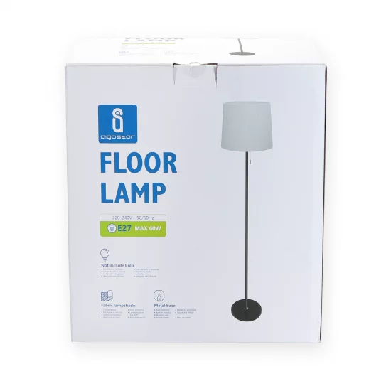 Aigostar Floor Light 1xE27x60W, white, 218232 Aigostar Floor Light 1xE27x60W, white, 218232