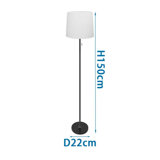 Aigostar Floor Light 1xE27x60W, white, 218232 Aigostar Floor Light 1xE27x60W, white, 218232