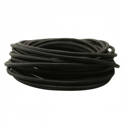 FAI decorative cable for wiring round, black
