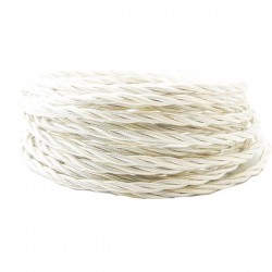 FAI decorative braided wire, white