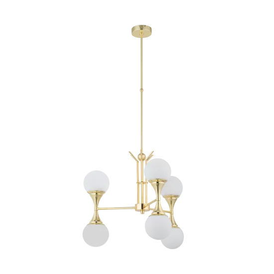 KUTEK CHANDELIER Bari, 6xG9x5W, BAR-ZW-3(Z)