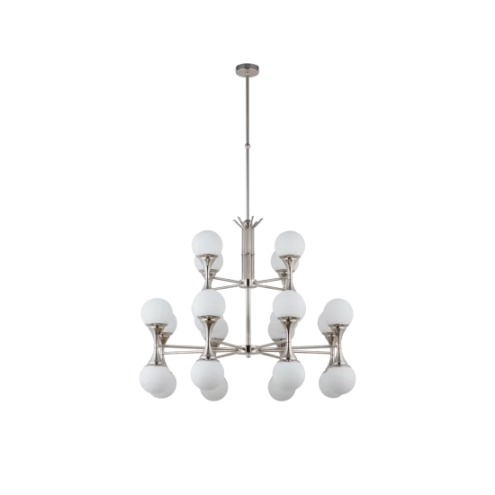 KUTEK CHANDELIER Bari, 24xG9x5W, BAR-ZW-8+4(BN)