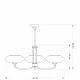 KUTEK CHANDELIER Decor, 3xE27x60W, DEC-ZW-3(P)