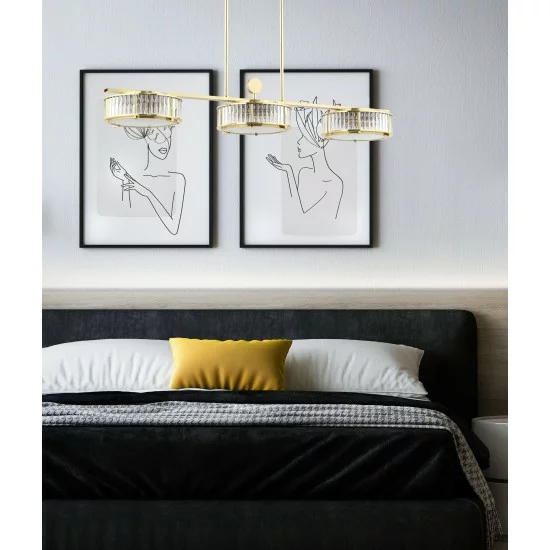 KUTEK CHANDELIER Lavone, 6xE14x40W, LAV-ZWL-6(Z)240