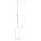 KUTEK CHANDELIER Lea, 1xE14x40W, LEA-ZWM-1(BN/A)