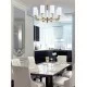 KUTEK CHANDELIER MERANO KLOSZ, 8xE14x40W, MER-ZW-8(P)