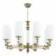 KUTEK CHANDELIER MERANO KLOSZ, 8xE14x40W, MER-ZW-8(P)