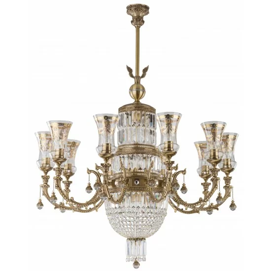 KUTEK CHANDELIER Sienna, 10xE27x60W, SIE-ZW-10(P)