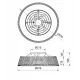 MANTRA outdoor ceiling fan LED, 55W, 3800lm, IP44 remote control, POLINESIA NÁUTICAl mini 8228