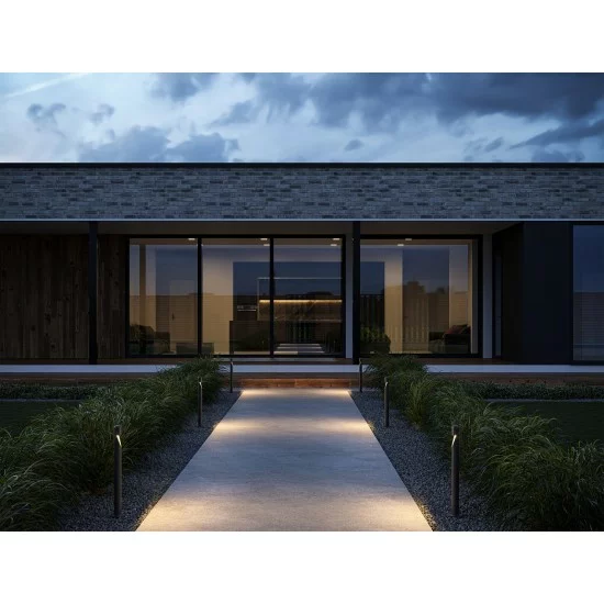 Maytoni ārā stabs Hagen, LED, 5W, 200lm, 3000K, IP65, Grafīts, O423FL-L5GF