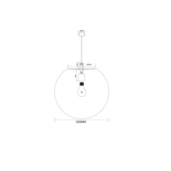 Maytoni pendant lamp 1xE27x30W, white, Erda O594PL-01W