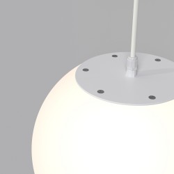 Maytoni pendant lamp 1xE27x30W, white, Erda O594PL-01W