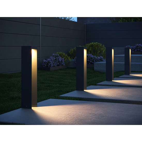 Maytoni Landscape Lighting Essen, LED, 9W, 450lm, 4000K, IP54, black, O596FL-L9B4K